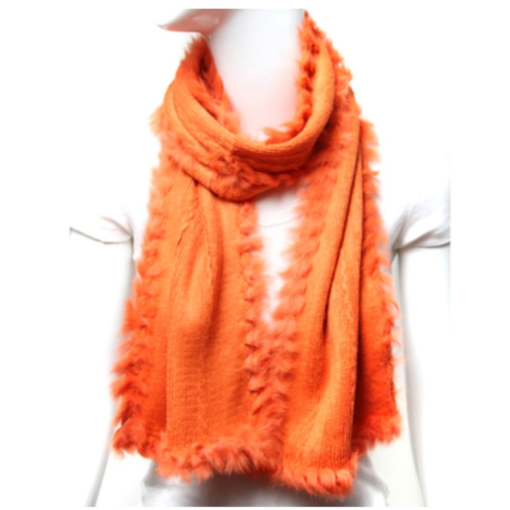 Solid Angora Scarf